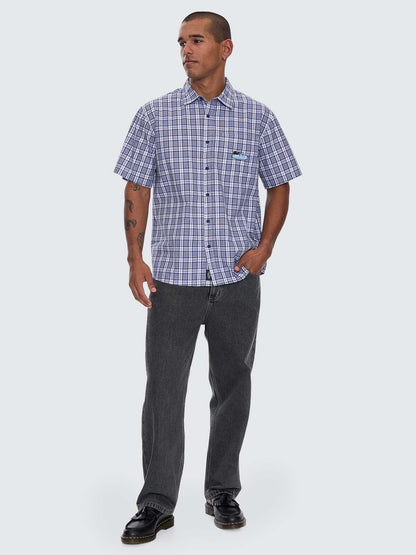 Trust In Us Short Sleeve Shirt - Twilight Blue