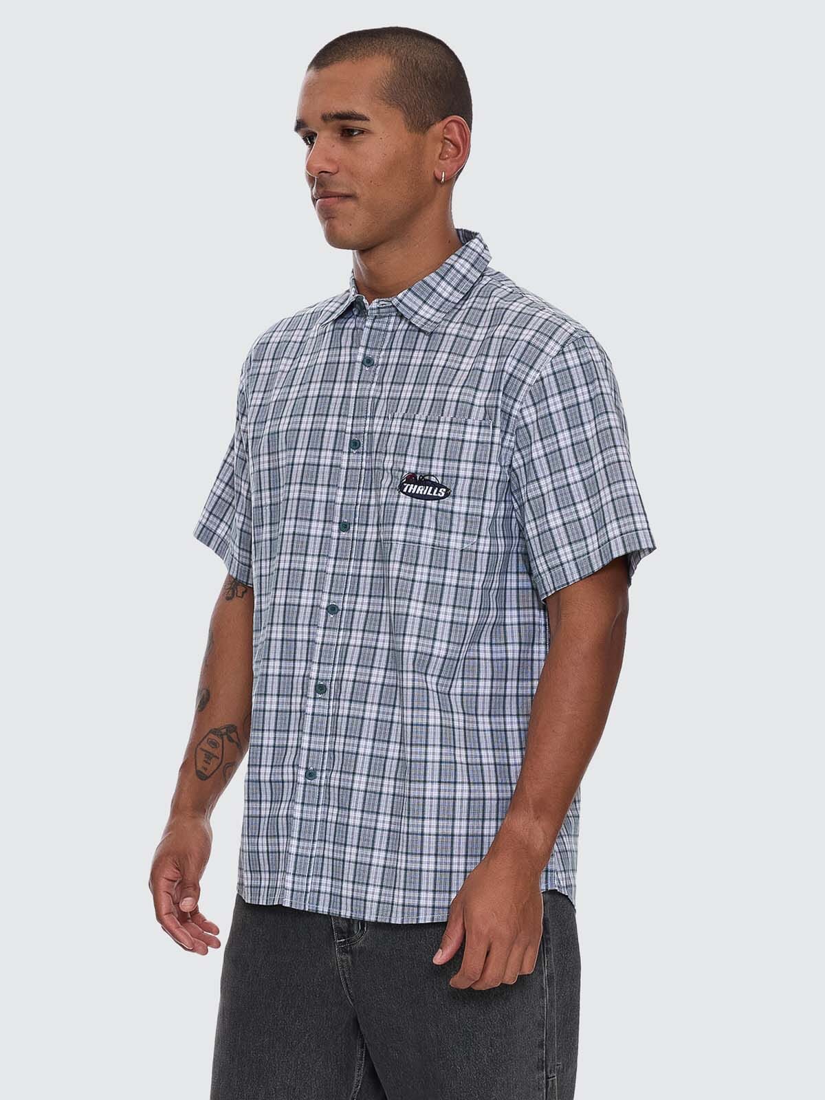 Trust In Us Short Sleeve Shirt - Forest