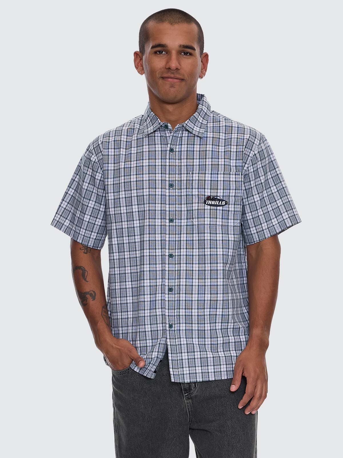 Trust In Us Short Sleeve Shirt - Forest