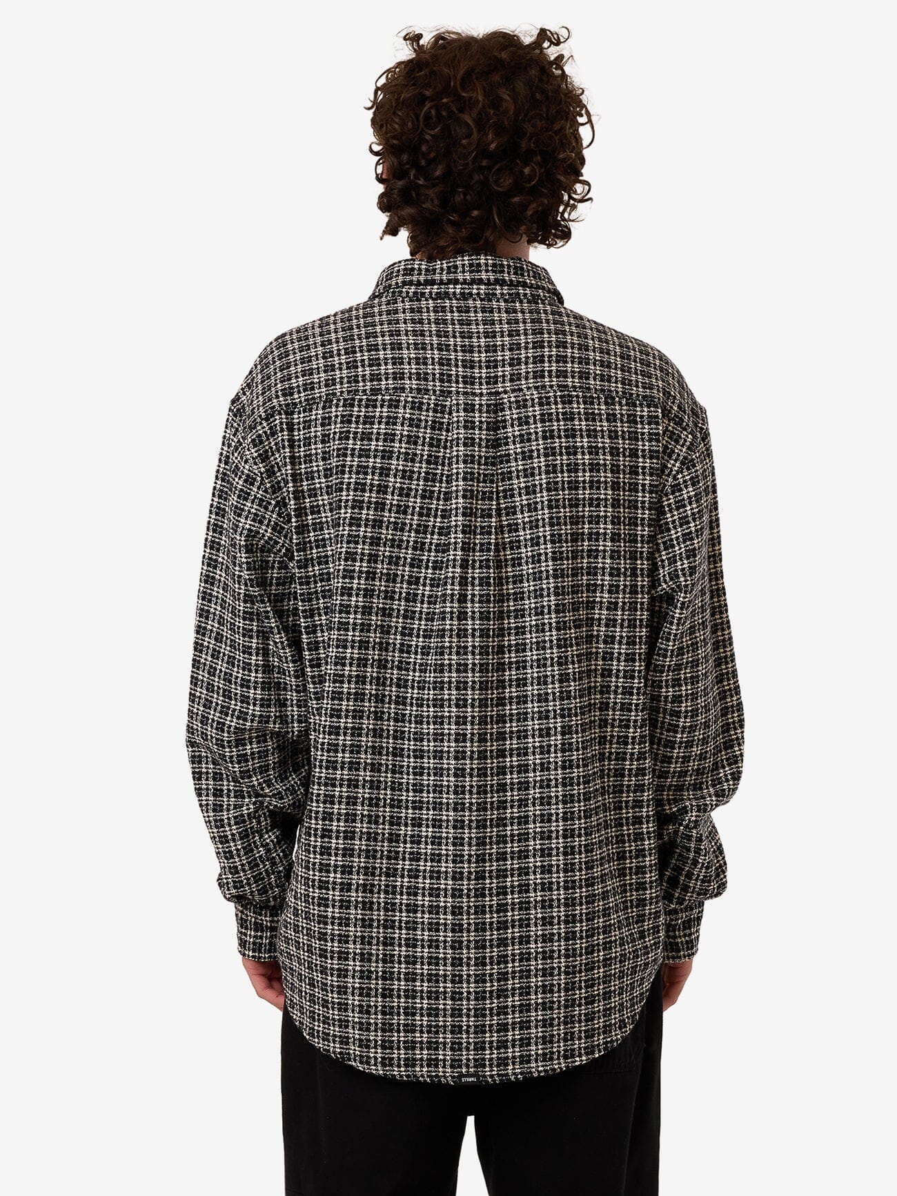 Hazed Long Sleeve Shirt - Black