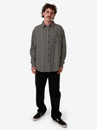 Hazed Long Sleeve Shirt - Black