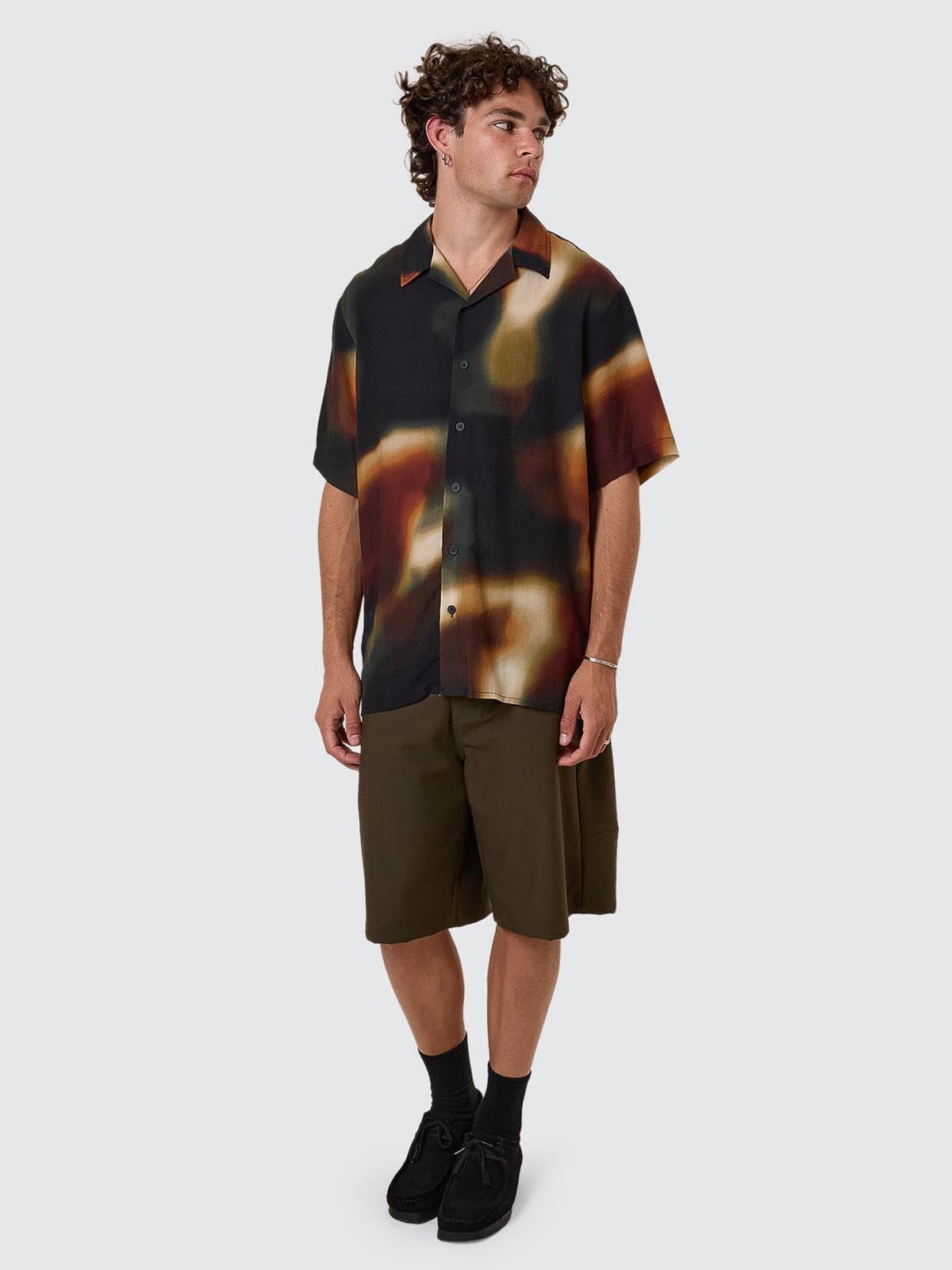 Metamorphic Daze Bowling Shirt - Black
