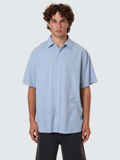 Infinite Dopamine Short Sleeve Shirt - Blue Fog