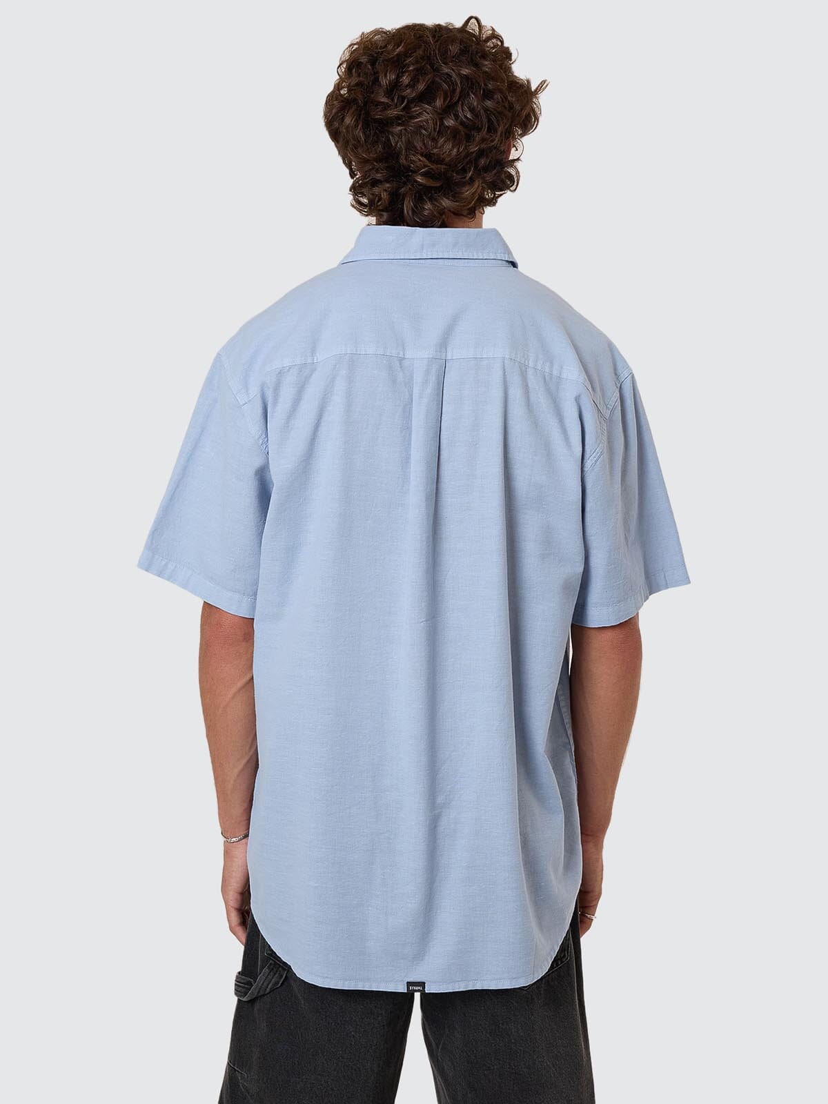 Infinite Dopamine Short Sleeve Shirt - Blue Fog