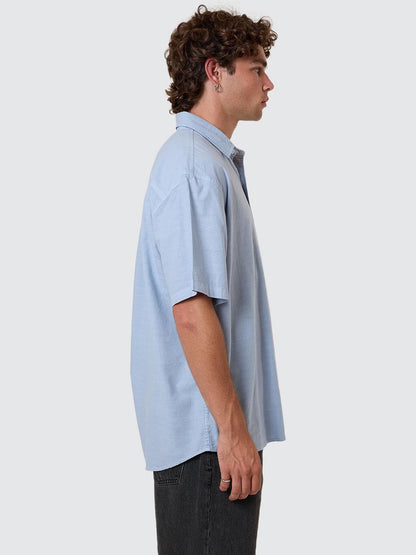 Infinite Dopamine Short Sleeve Shirt - Blue Fog