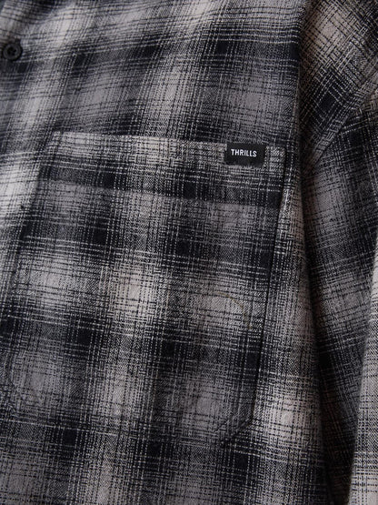 Barrio Long Sleeve Flannel Shirt - Black