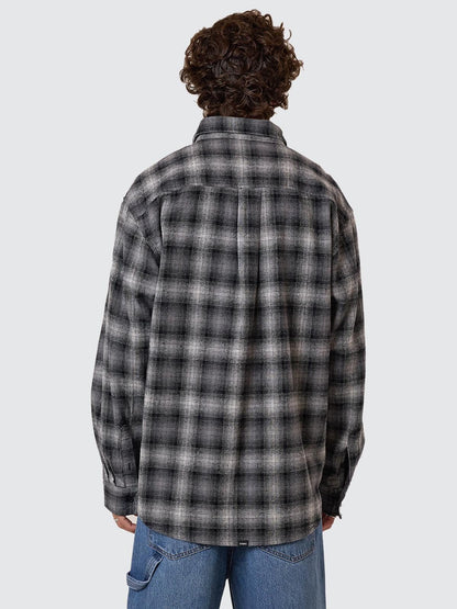 Barrio Long Sleeve Flannel Shirt - Black