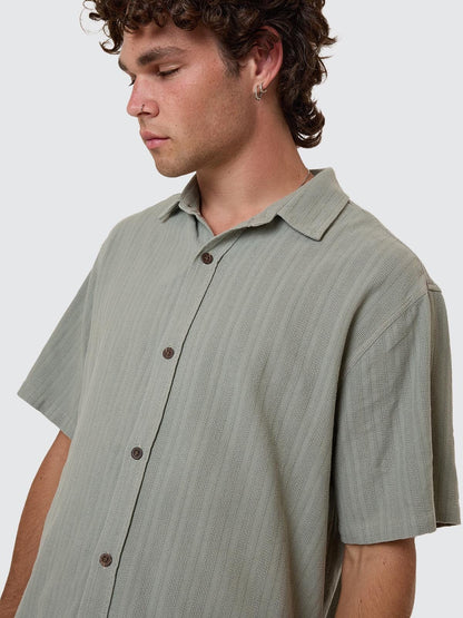 Unhinged Short Sleeve Shirt - Dirty Sage