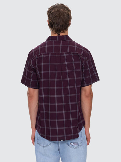 Whats Really Going On Short Sleeve Shirt - Deep Plum