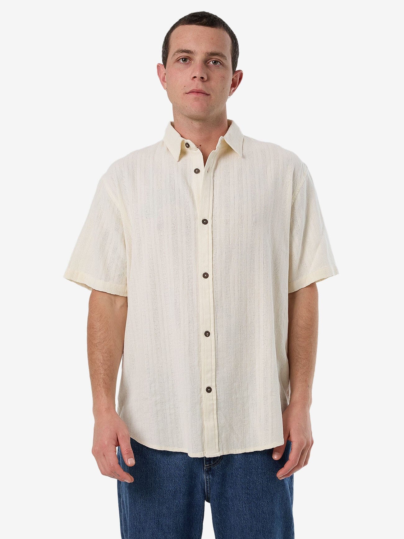 Unhinged 2.0 Short Sleeve Shirt - Dirty White