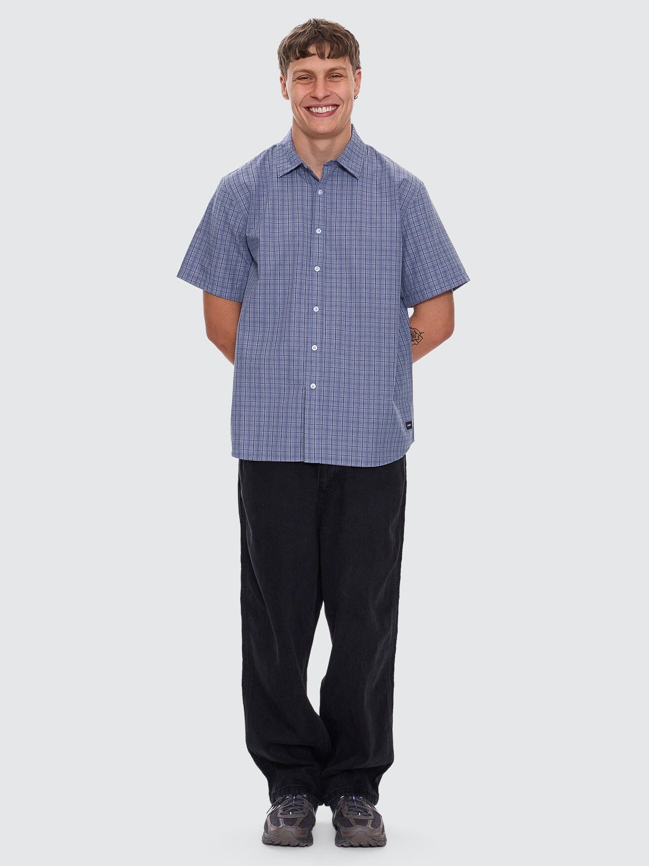 Ambient Connections Short Sleeve Shirt - Rustic Blue